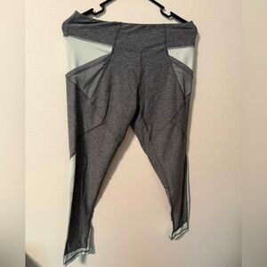 ALO Yoga Gray and Blue Performance Leggings